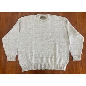 VTG Men Shenandoah USA soft cotton knit crewneck pullover sweater, L